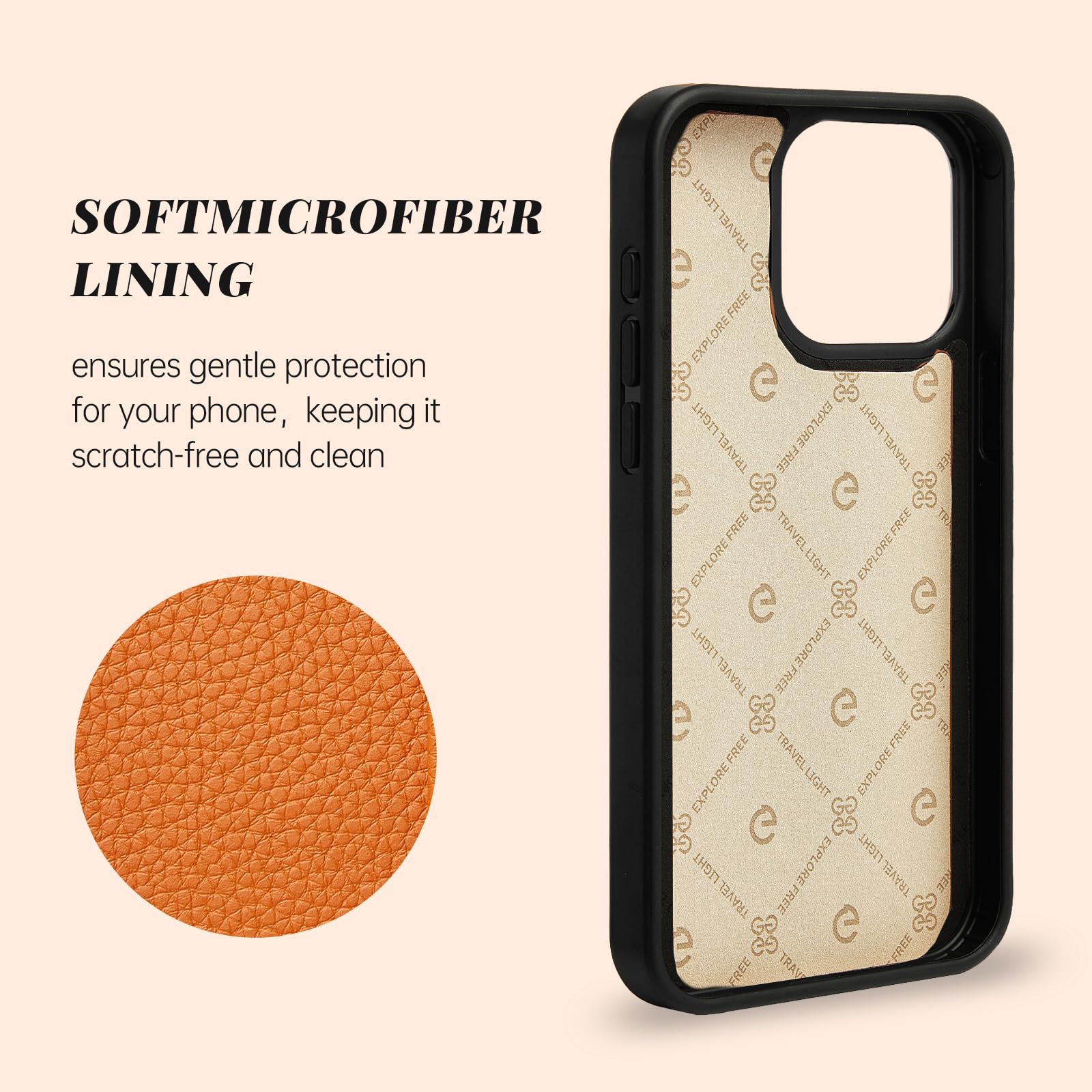 CUSTYPE iPhone15ProMax ケース CUSTYPE Capa para iPhone 15 Pro Max com suporte de alça ajustável